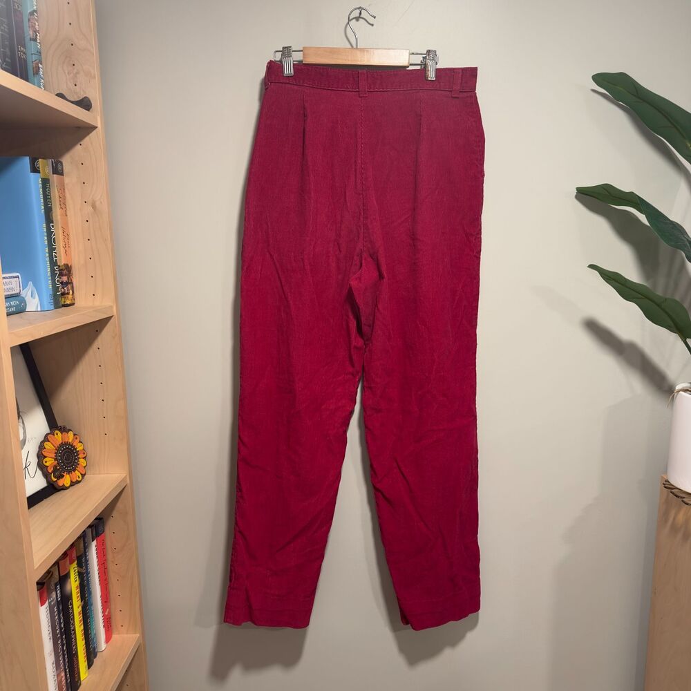 Vintage Garan by Marita Corduroy Pants – Red – Size 14 - Picture 2 of 4